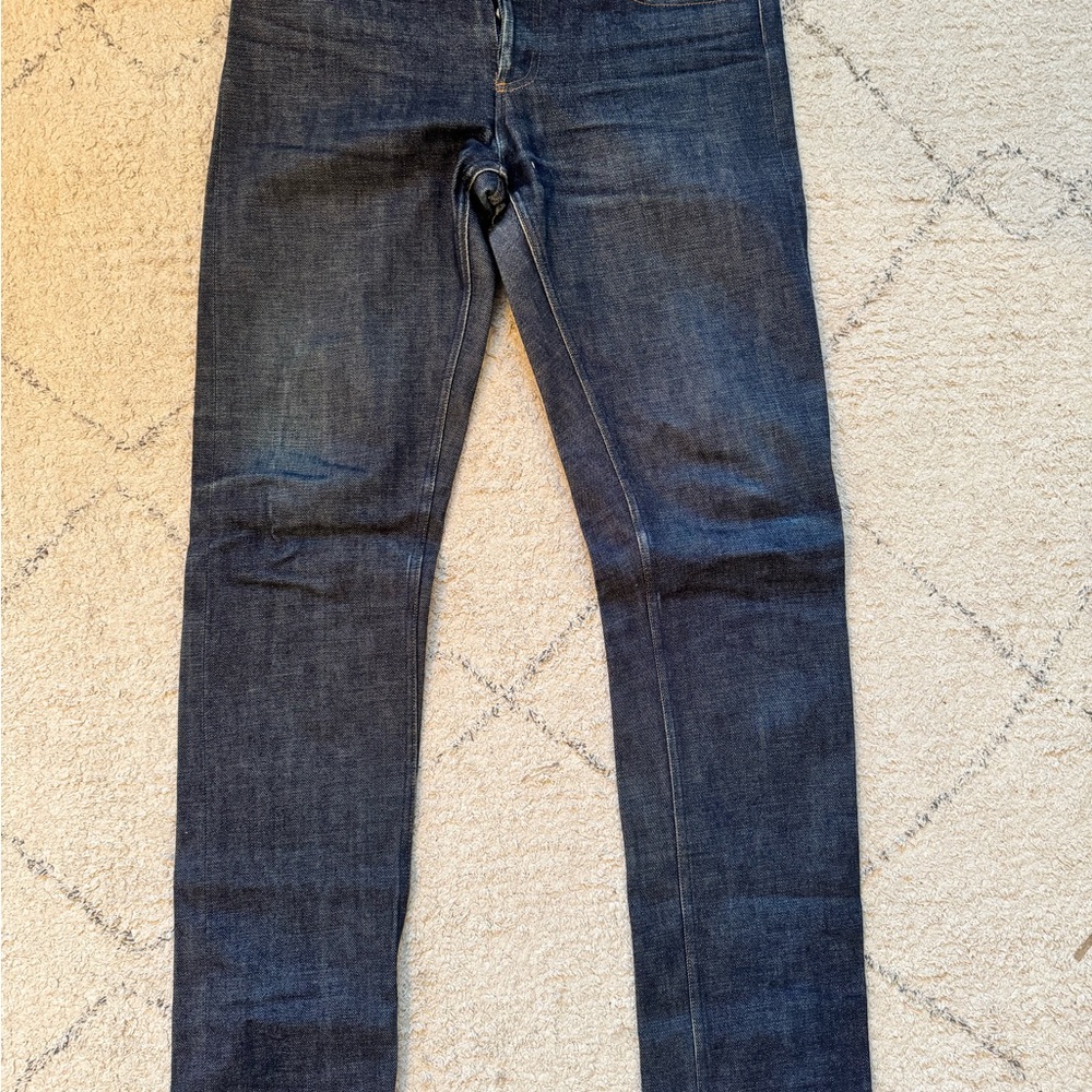 A.P.C. Blue Skinny Jeans with Rich Indigo Hue
